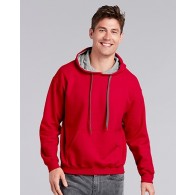 185C00 Gildan Heavy Blend Adult Contrast Hooded Sweatshirt